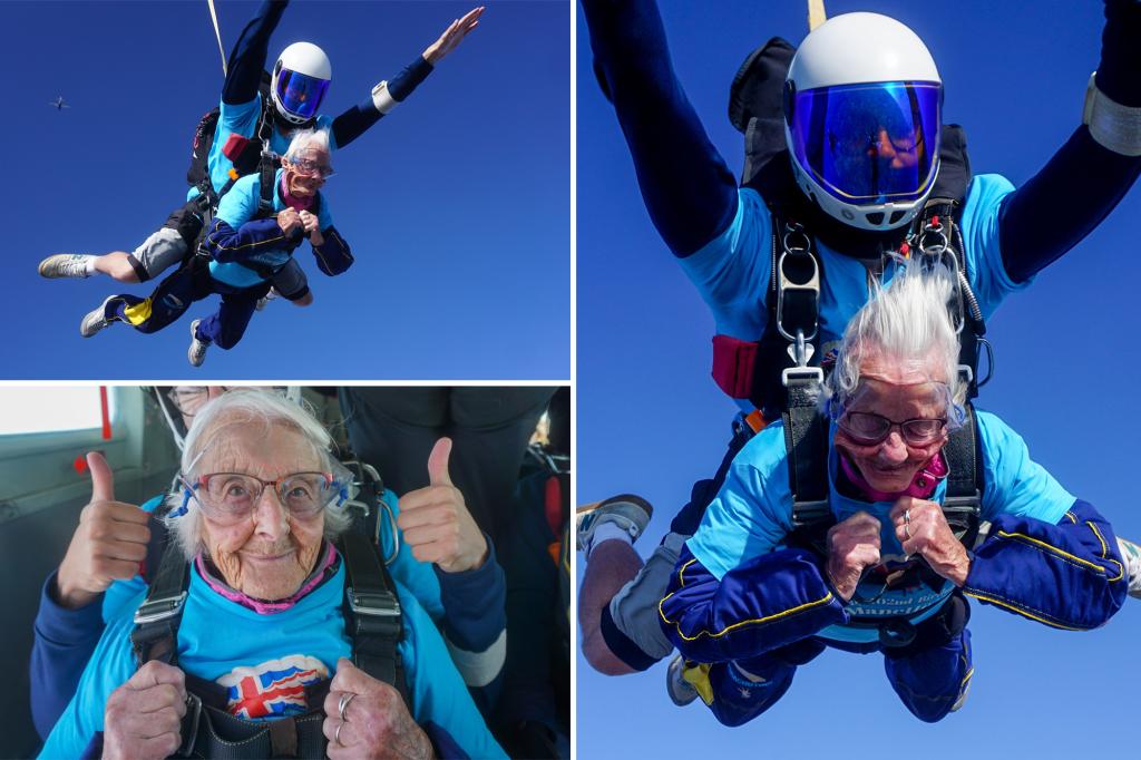 102-year-old skydiving record-breaker shares longevity secrets: 'Don't forget to party'