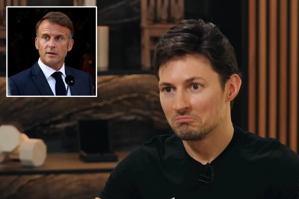 France's Macron says there is no political motive behind the arrest of Telegram CEO Pavel Durov