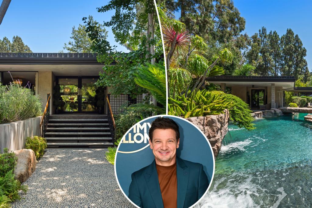 Jeremy Renner's 9,000-square-foot Hollywood Hills home is on the market for nearly $13 million