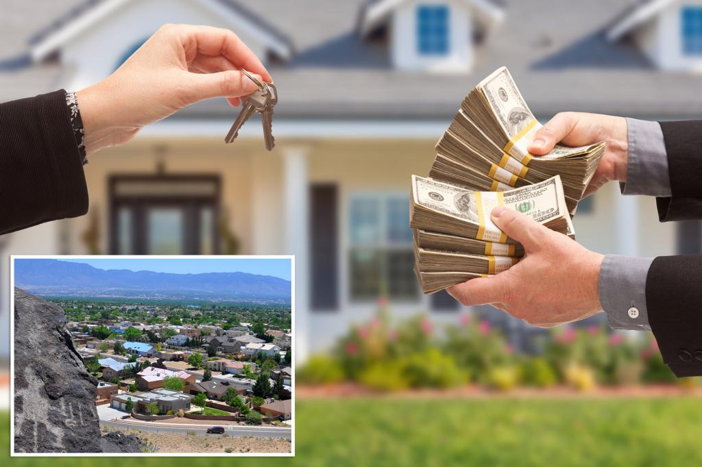 Nearly three-quarters of homes sold in this American desert town are paid for in cash